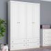 Guarda-Roupa Infantil Orion 4 Portas 4 Gavetas Branco