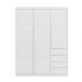 Guarda-Roupa Infantil Pérola 3 PT 4 GV Branco