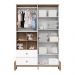 Guarda-Roupa Infantil Ternura 4 PT 2 GV Branco e Jequitibá