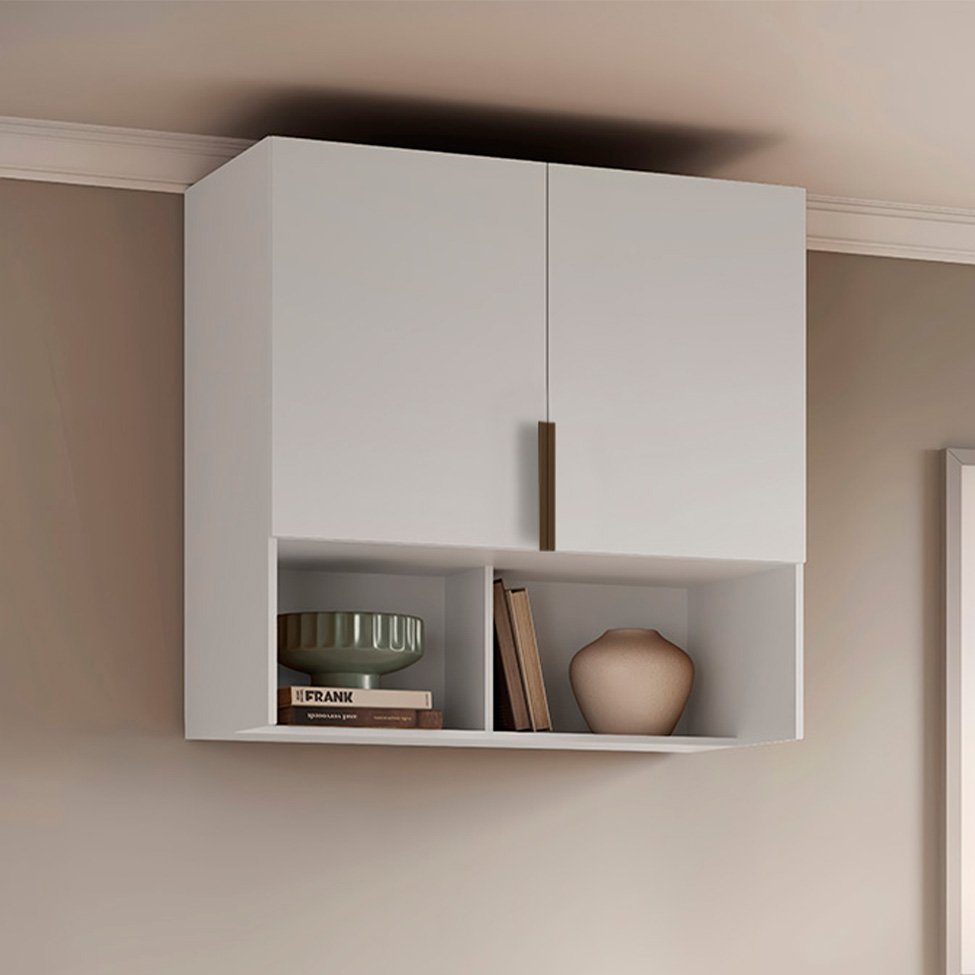 Guarda-Roupa Modulado Aéreo Altezza Clean 2 Portas Branco