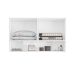 Guarda-Roupa Modulado Aéreo Altezza Clean 4 Portas Branco 150 cm