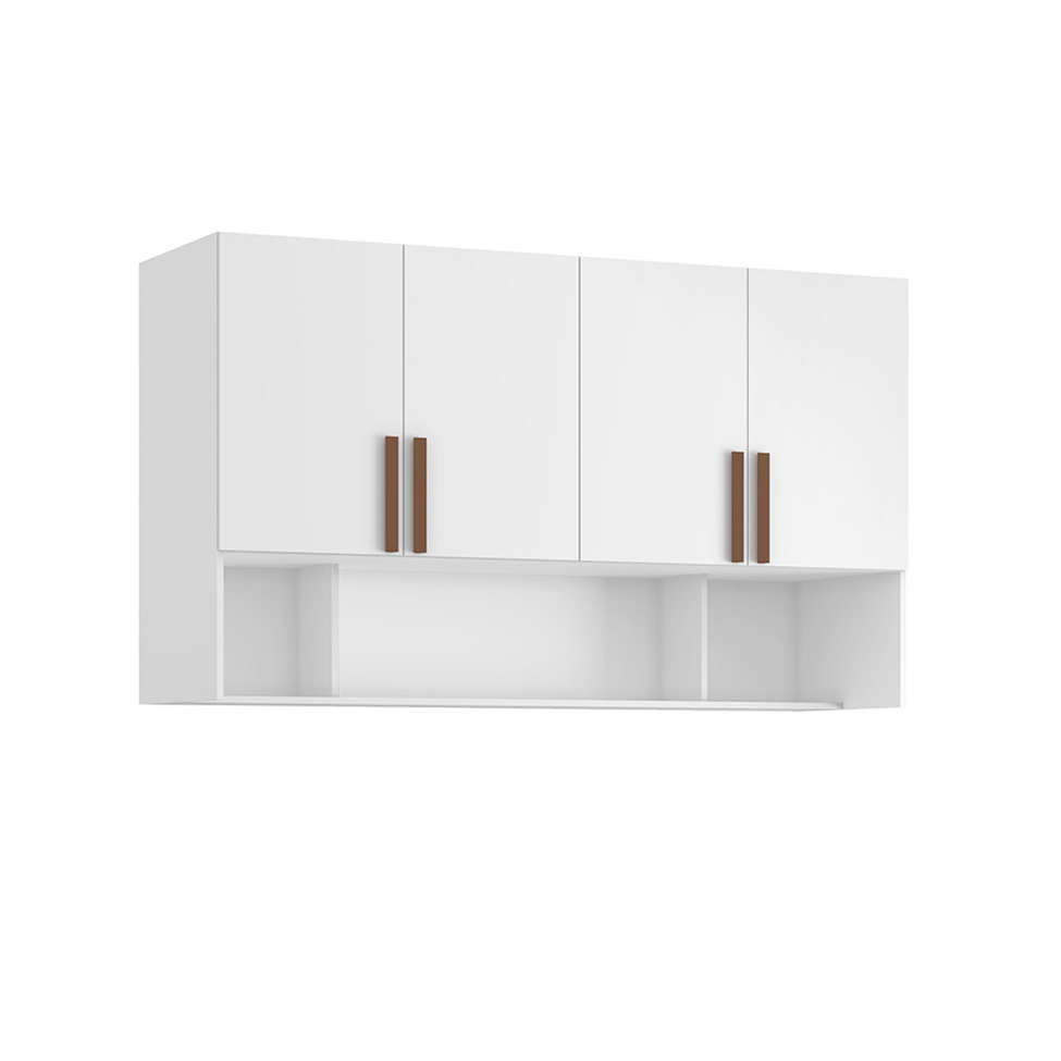 Guarda-Roupa Modulado Aéreo Altezza Trend 4 Portas Branco 170 cm