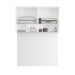 Guarda-Roupa Modulado Aéreo com Cabeceira Altezza Clean 4 Portas Branco 150 cm