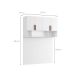 Guarda-Roupa Modulado Aéreo com Cabeceira Altezza Clean 4 Portas Branco 170 cm