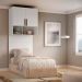 Guarda-Roupa Modulado Aéreo com Cabeceira Altezza Trend 2 Portas Branco