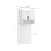 Guarda-Roupa Modulado Aéreo com Cabeceira Altezza Trend 2 Portas Branco