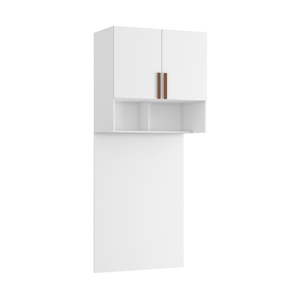 Guarda-Roupa Modulado Aéreo com Cabeceira Altezza Trend 2 Portas Branco