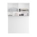 Guarda-Roupa Modulado Aéreo com Cabeceira Altezza Trend 4 Portas Branco 170 cm