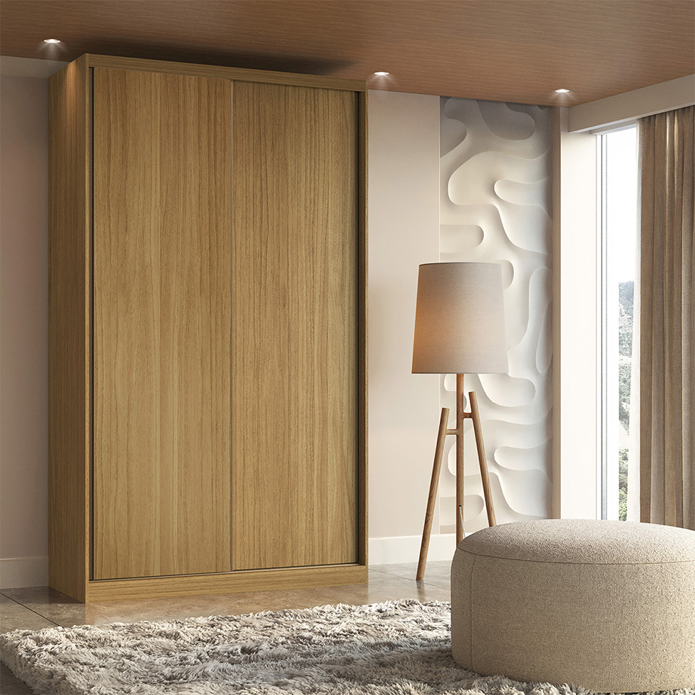 Guarda-Roupa Modulado Altezza 2 Portas 3 Gavetas Freijó