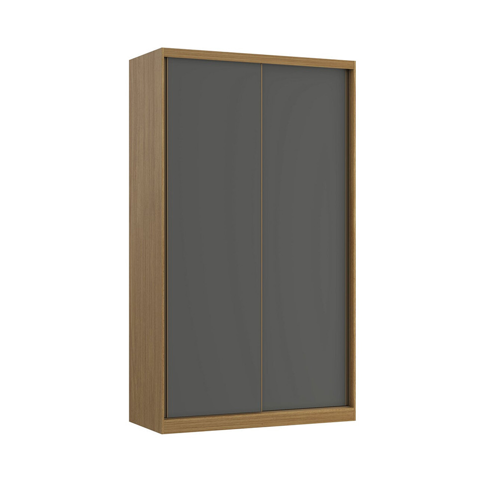 Guarda-Roupa Modulado Altezza 2 Portas 3 Gavetas Freijó e Titânio