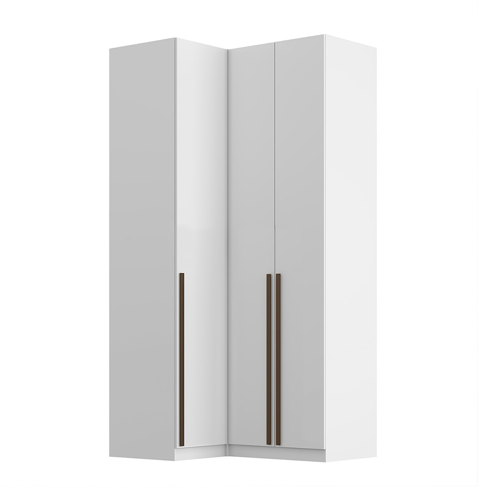Guarda-Roupa Modulado Altezza 3 Portas 3 Gavetas Branco 125 cm