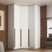 Guarda-Roupa Modulado Altezza 3 Portas 3 Gavetas Branco 131 cm