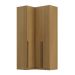 Guarda-Roupa Modulado Altezza 3 Portas 3 Gavetas Freijó 125 cm