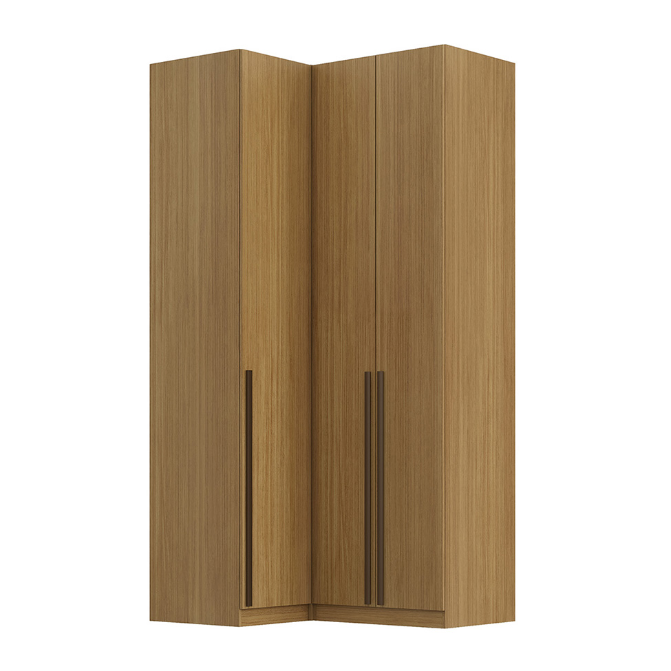 Guarda-Roupa Modulado Altezza 3 Portas 3 Gavetas Freijó 125 cm
