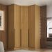 Guarda-Roupa Modulado Altezza 3 Portas 3 Gavetas Freijó 131 cm