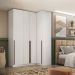 Guarda-Roupa Modulado Altezza 4 Portas 3 Gavetas Branco