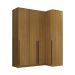 Guarda-Roupa Modulado Altezza 4 Portas 3 Gavetas Freijó