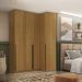 Guarda-Roupa Modulado Altezza 4 Portas 3 Gavetas Freijó