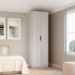 Guarda-Roupa Modulado Altezza Clean 2 Portas Branco 70 cm
