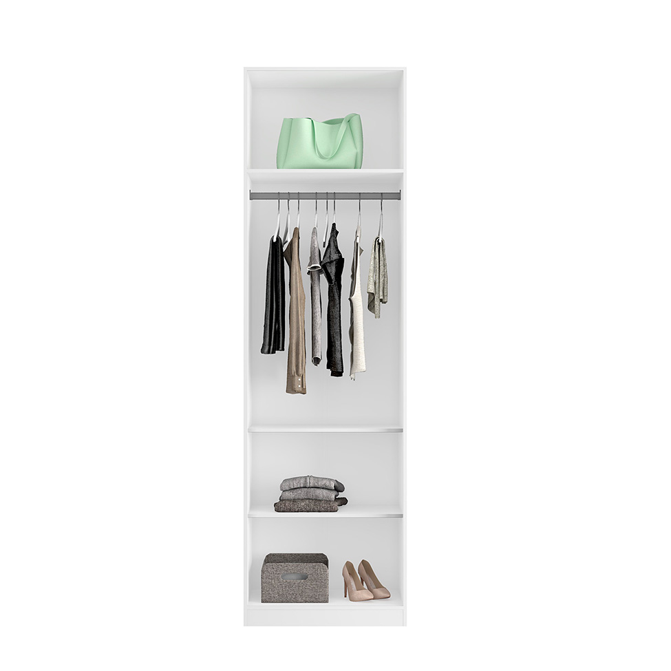Guarda-Roupa Modulado Altezza Clean 2 Portas Branco 70 cm