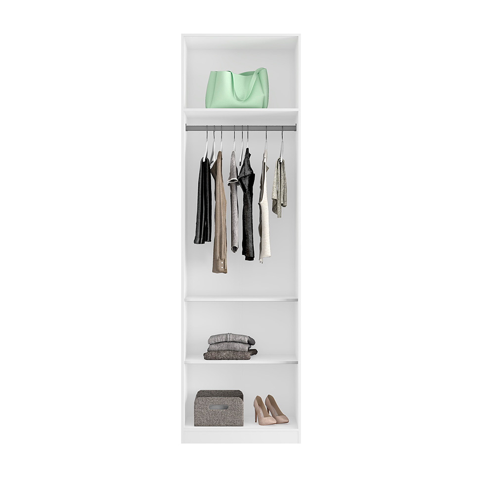 Guarda-Roupa Modulado Altezza Clean 2 Portas Branco 90 cm