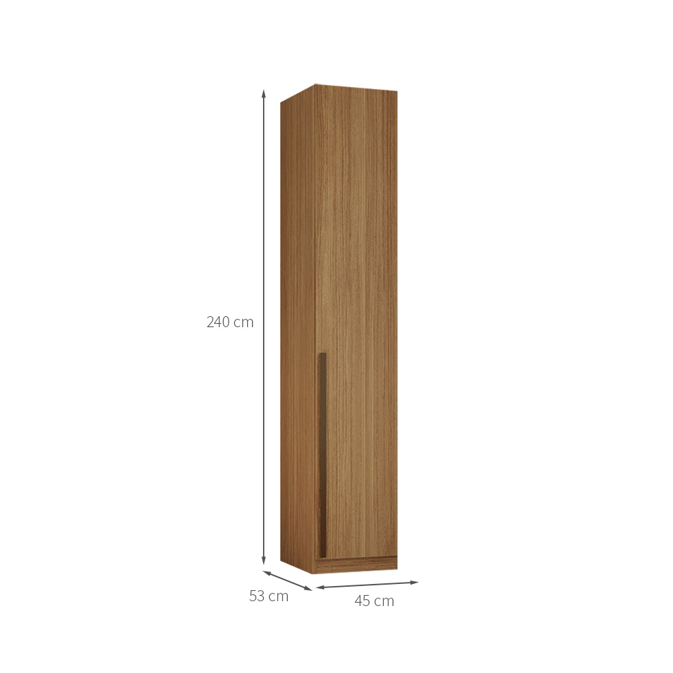 Guarda-Roupa Modulado Altezza Trend 1 Porta Freijó