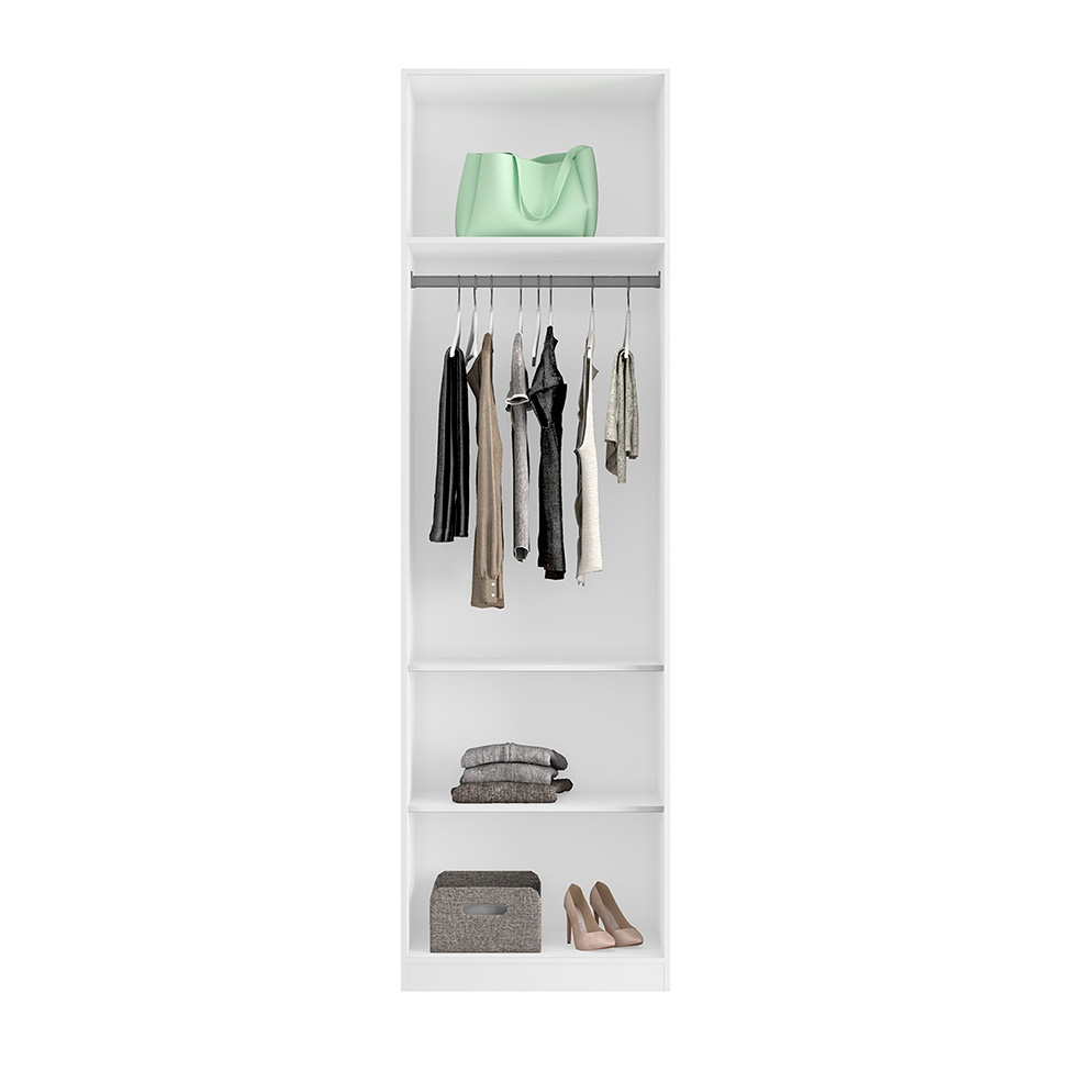 Guarda-Roupa Modulado Altezza Trend 2 Portas Branco 90 cm