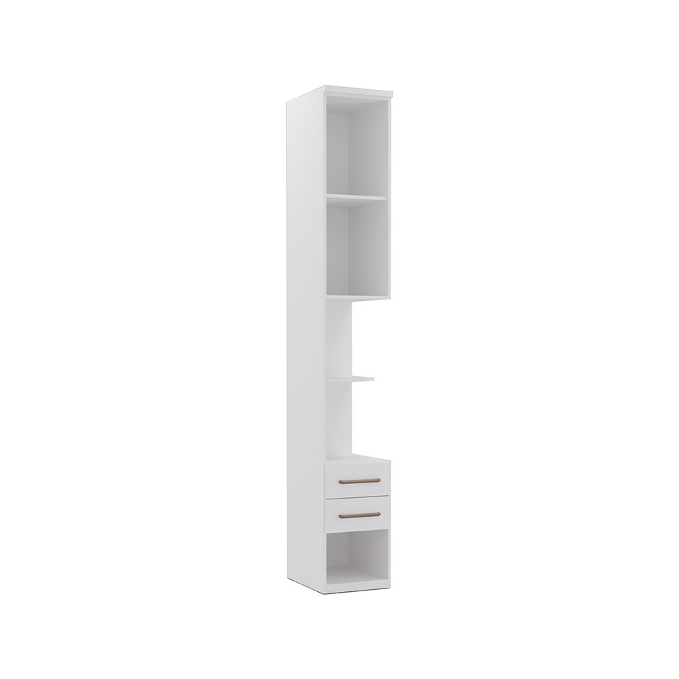 Guarda-Roupa Modulado Elite 1 Porta 2 Gavetas Branco