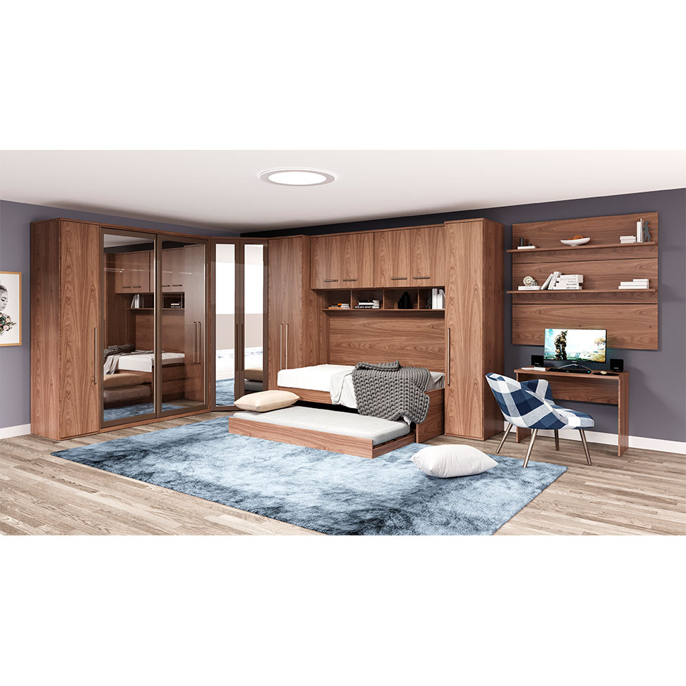 Guarda-Roupa Modulado Elite 1 Porta 3 Gavetas Capuccino