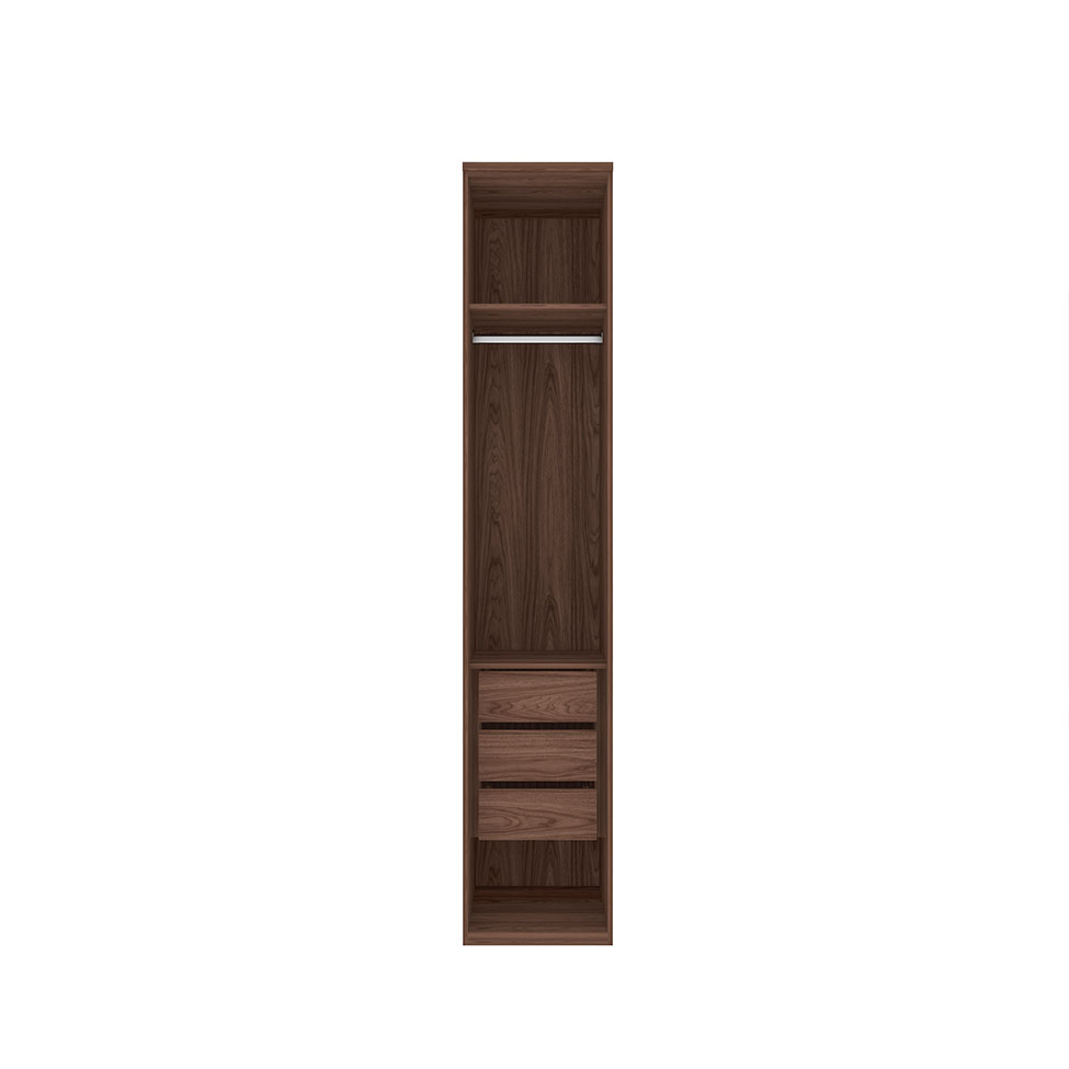 Guarda-Roupa Modulado Elite 1 Porta 3 Gavetas Capuccino