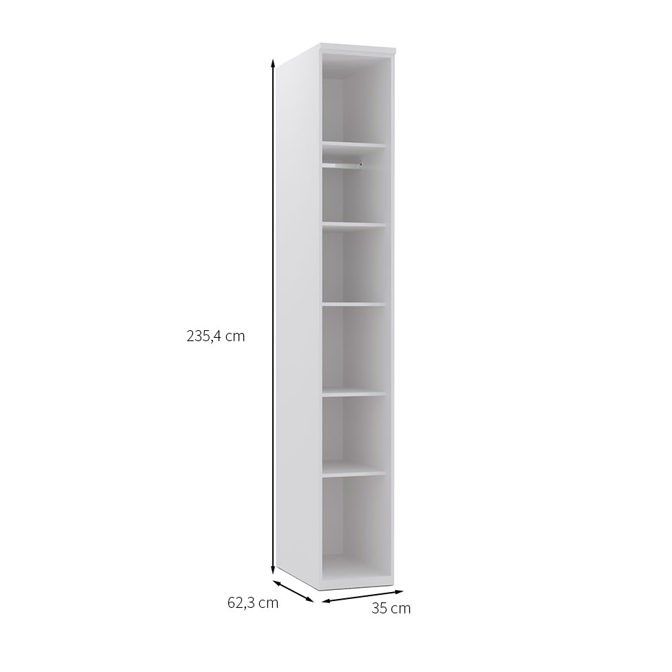 Guarda-Roupa Modulado Elite 1 Porta Branco