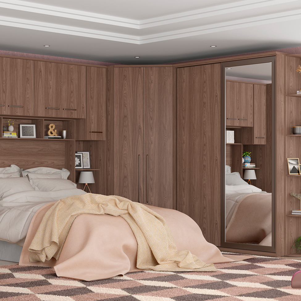 Guarda-Roupa Modulado Elite 2 PT 3 GV Capuccino