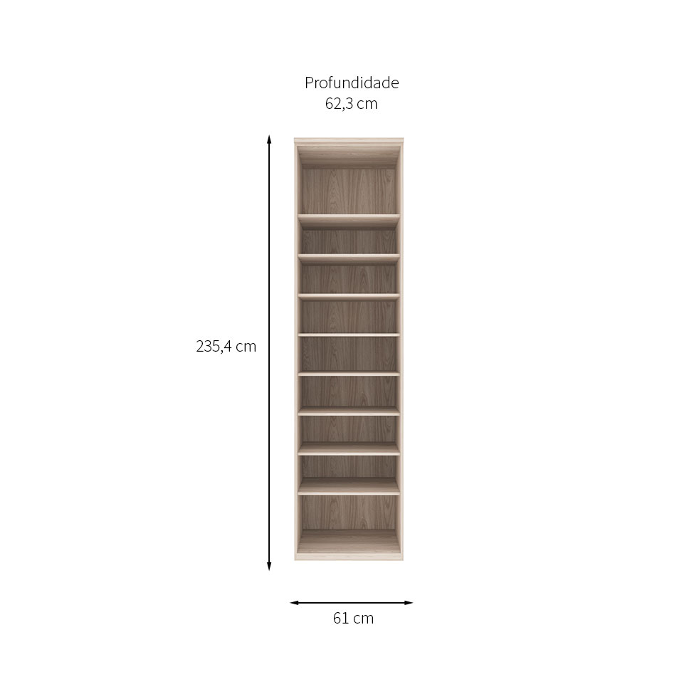 Guarda-Roupa Modulado Elite 2 Portas Vanilla