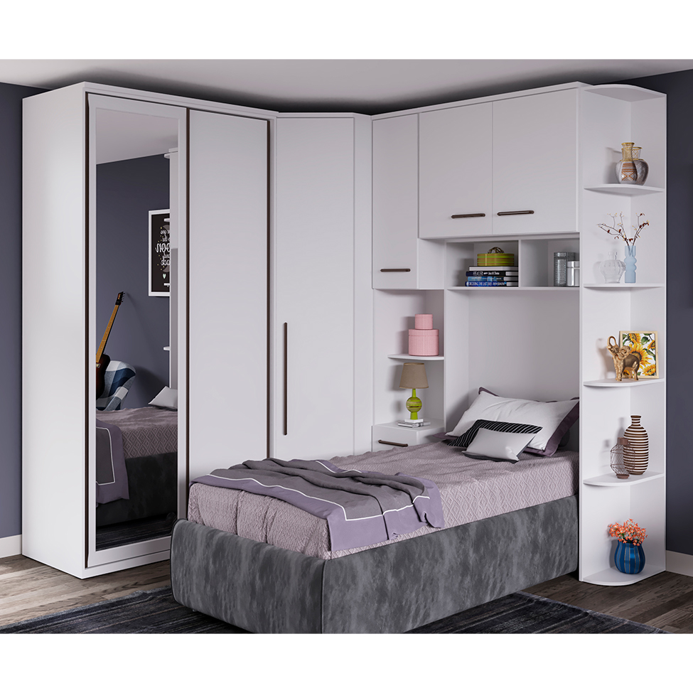 Guarda-Roupa Modulado Elite II 1 Porta Branco