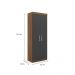 Guarda-Roupa Modulado Gênova 2 Portas 2 Gavetas Ipê Wood e Grafite