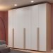 Guarda-Roupa Modulado Raven 6 Portas 6 Gavetas Branco e Nature