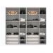 Guarda-Roupa Modulado Raven 6 Portas 6 Gavetas Branco e Nature