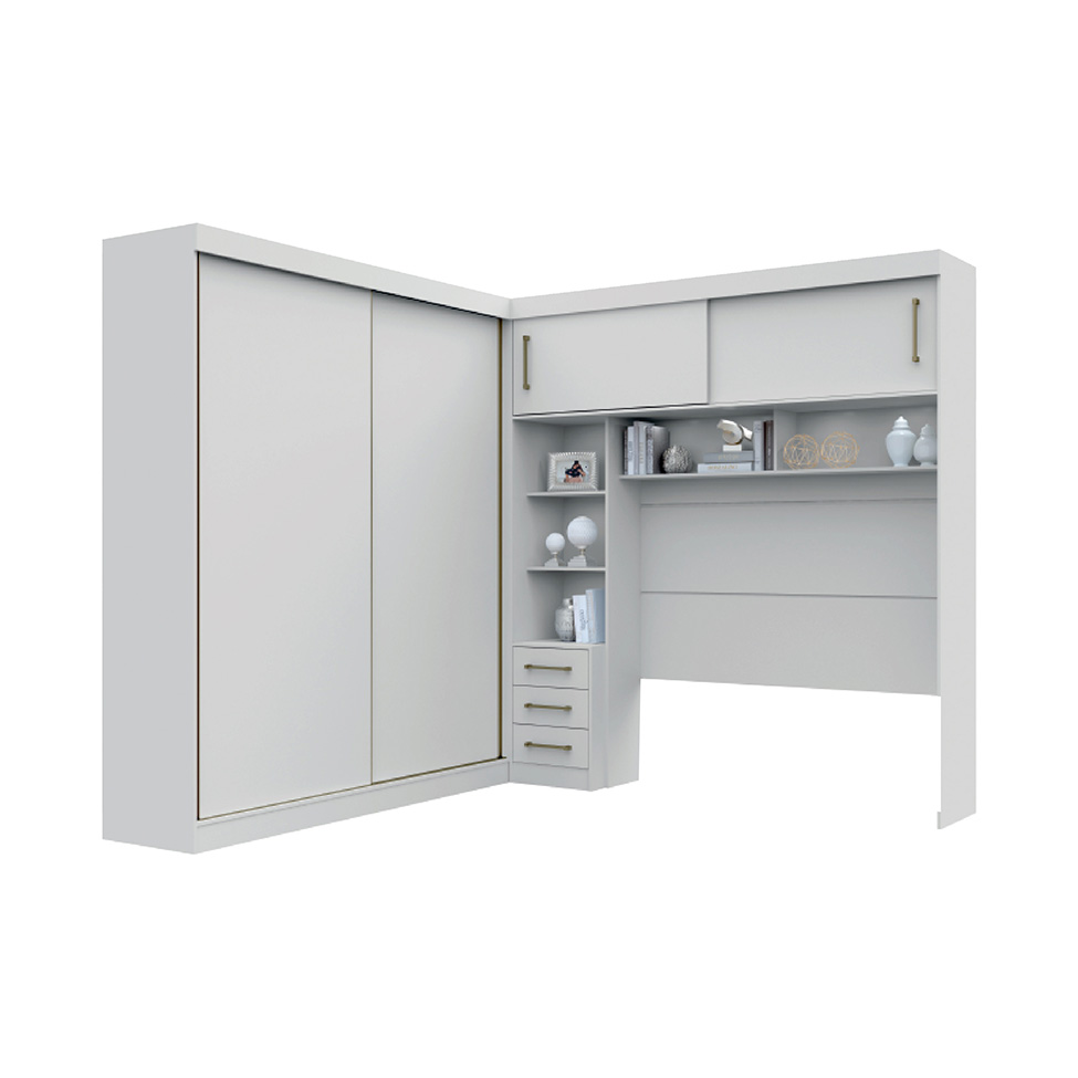 Guarda-Roupa Modulado Sparta New 4 Portas 7 Gavetas Branco