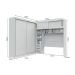 Guarda-Roupa Modulado Sparta New 4 Portas 7 Gavetas Branco