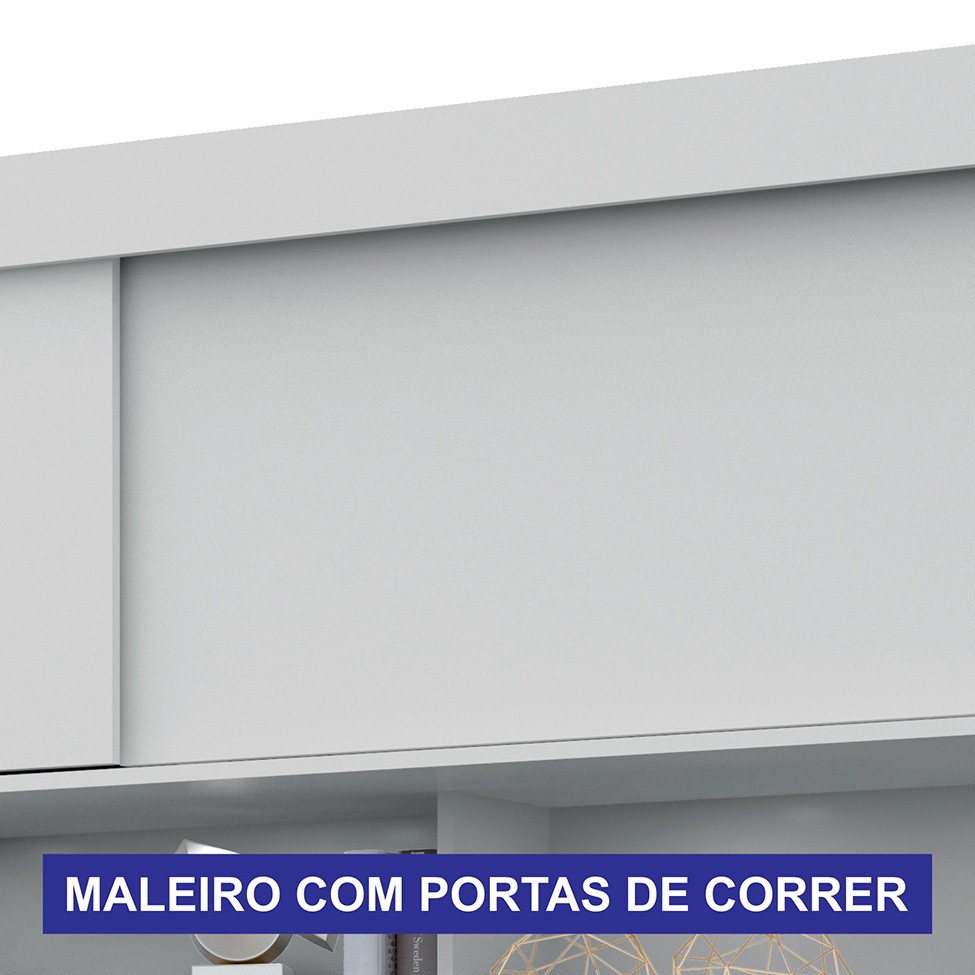 Guarda-Roupa Modulado Sparta New 4 Portas 7 Gavetas Branco