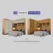 Guarda-Roupa Modulado Sparta New Flex 4 Portas 7 Gavetas Cinamomo e Off White
