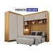 Guarda-Roupa Modulado Sparta New Flex 4 Portas 7 Gavetas Cinamomo e Off White