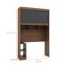 Guarda-Roupa Modulado com Cabeceira Gênova 2 Portas Ypê Wood e Grafite