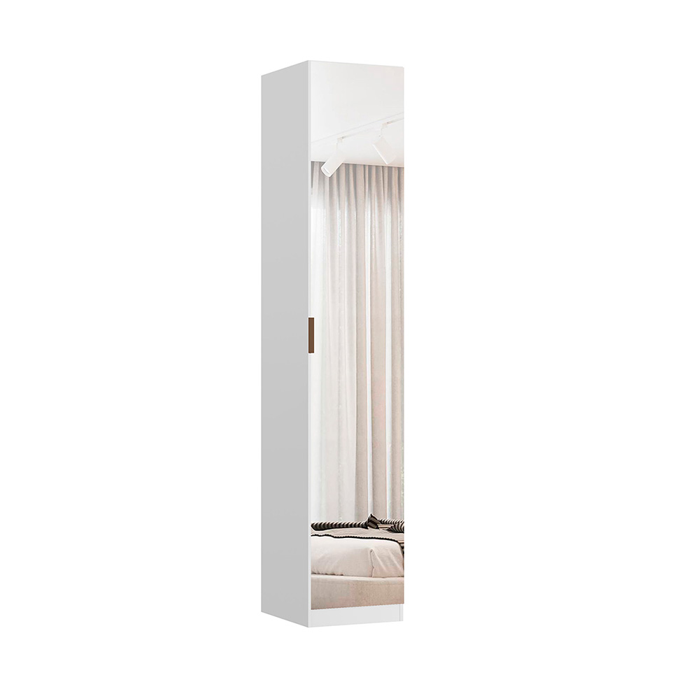 Guarda-Roupa Modulado com Espelho Altezza 1 Porta Branco