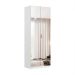 Guarda-Roupa Modulado com Espelho Altezza 2 Portas 3 Gavetas Branco 90 cm