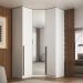 Guarda-Roupa Modulado com Espelho Altezza 3 Portas 3 Gavetas Branco