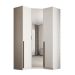 Guarda-Roupa Modulado com Espelho Altezza 3 Portas 3 Gavetas Branco