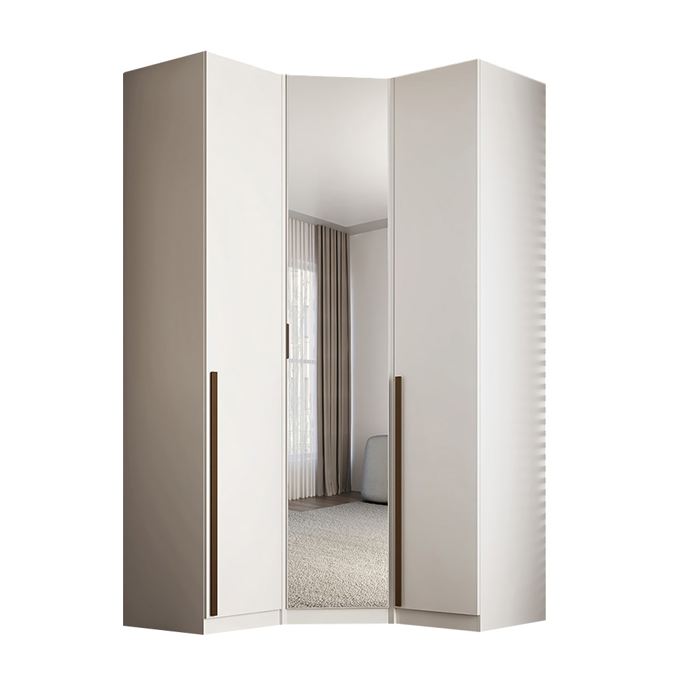 Guarda-Roupa Modulado com Espelho Altezza 3 Portas 3 Gavetas Branco