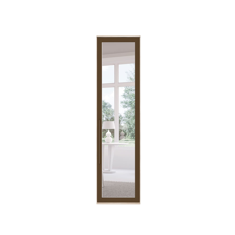 Guarda-Roupa Modulado com Espelho Elite 1 Porta Vanilla