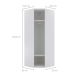 Guarda-Roupa Modulado com Espelho Elite I 1 PTBranco